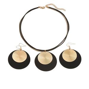 ใหม่ต่างหูสร้อยคอจี้รูปเค้กทรงกลมแบบตาข่ายต่างหูชุดเครื่องประดับเชือกทรงกลมสำหรับผู้หญิง - Product Image 5