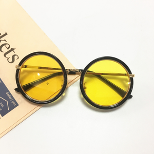 <span class=keywords><strong>Occhiali</strong></span> <span class=keywords><strong>da</strong></span> <span class=keywords><strong>Sole</strong></span> per Bambini alla Moda, Montatura Rotonda, Protezione UV per Ragazze e Ragazzi - Product Image 5