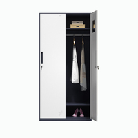 Armoire de classement en acier durable et réglable avec tringle suspendue pour chambre, bureau à domicile, école, organisation de vêtements et accessoires
