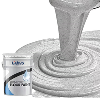 Peinture de sol époxy liquide marbrée personnalisée à prix de gros, revêtement de sol époxy pour rénovation de ciment intérieur avec sable coloré