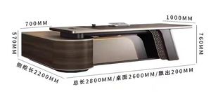 Dolaplı lüks Modern yönetici masası, yüksek kaliteli ahşap tezgah, ofis mobilyalarının modüler tasarımı - Product Image 6