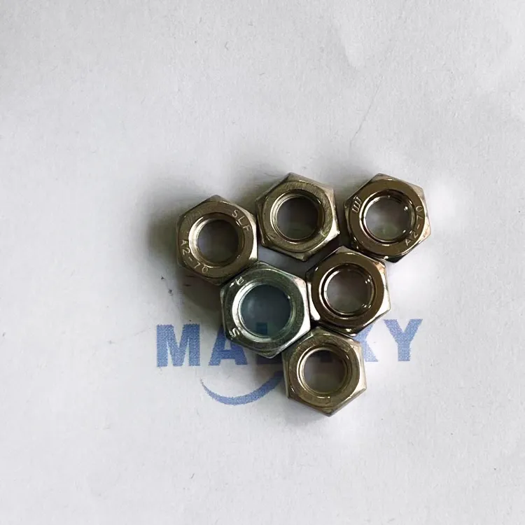 MALAXY M10 Din 985 Nuts 982 ISO 7040 ISO7041 ISO7043 Stainless Steel 304 316 M8 M9 Nylon Insert Hex Lock Nut Din985