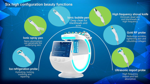 Nouveautés 7 en 1 Smart Ice Blue H2o2 Hydra <span class=keywords><strong>Oxy</strong></span> Aqua Hydrodermabrasion Machine faciale - Product Image 2