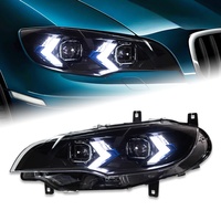 Pour BMW X6 E71 08-13 Phare LED à double lentille de projecteur LED Angel Eyes Pièces automobiles