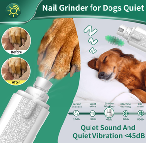 Coupe-ongles électrique portable pour animaux de compagnie 2-en-1, coupe-ongles et lime à ongles avec recharge USB - Product Image 5