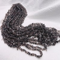 Perles de chaîne en pierre concassée en cristal poreux naturel Produits semi-finis avec trous Pierres précieuses brutes