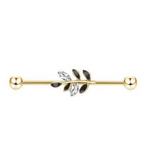 1 pièce breloque longue oreille en or pour femme <span class=keywords><strong>bijoux</strong></span> de <span class=keywords><strong>piercing</strong></span> en acier inoxydable fête fleur pont d'oreille <span class=keywords><strong>bijoux</strong></span> de corps <span class=keywords><strong>piercing</strong></span> - Product Image 6