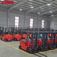 XTMG Forklift Listrik Kompak 3000kg 3500kg 4000kg Baterai Lithium Tinggi Angkat 3m-6m Performa Tinggi Tahan Lama