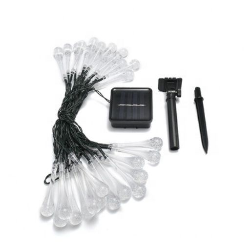 Открытый водонепроницаемый много Цветные Водные капли светодиодный праздничный новогодний декор строки солнечный свет для свадьбы