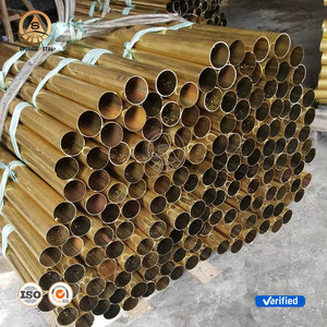 중국 공장 CuZn30 C26000 H70 황동 튜브 20mm 원형 황동 튜브 0.5mm 벽 두께 황동 파이프 - Product Image 2