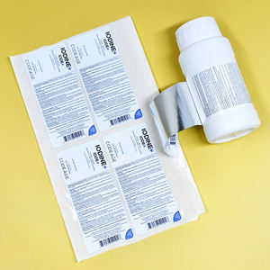 <span class=keywords><strong>Label</strong></span> Suplemen Stiker Perekat Multilayer Gulungan Lepas Cetak <span class=keywords><strong>Label</strong></span> Lipat untuk Botol Obat - Product Image 5