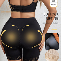 Culotte Gainante Rembourrée Taille Haute Rehausse Fessiers Amincissante Contrôle du Ventre pour Femme