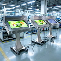 Table intelligente avec écran capacitif lumineux pour l'extérieur, kiosque publicitaire, écrans LCD pour la publicité