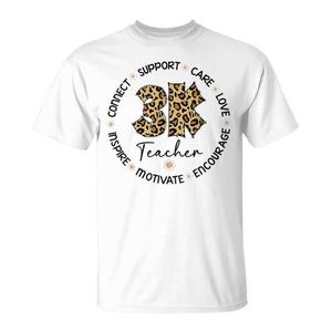 T-shirt Leopard 3K per la settimana di apprezzamento degli insegnanti e il ritorno a scuola - Product Image 2