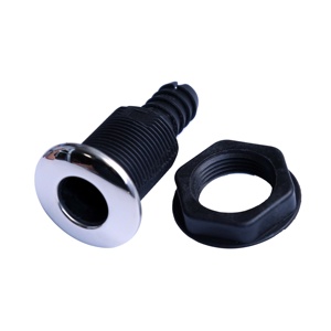 Xiamen sol Marina recto 316 SS Trim cubierta <span class=keywords><strong>de</strong></span> polietileno negro <span class=keywords><strong>de</strong></span> a través <span class=keywords><strong>de</strong></span>-casco/Scupper drenaje con caucho aleta para manguera te conozco enemigo, enemigo, no te conozco te odio, te odio. 3/4" - Product Image 4