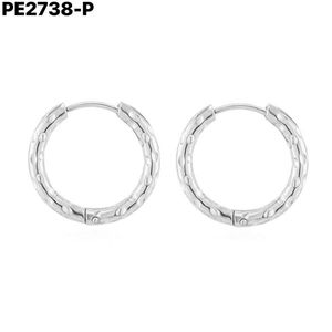 Amy Amy <b>Hoop</b> Earrings 8x18mm <b>Silver</b> Plated Alloy Women's Classic Fashion Jewelry Gift - Product Image 1