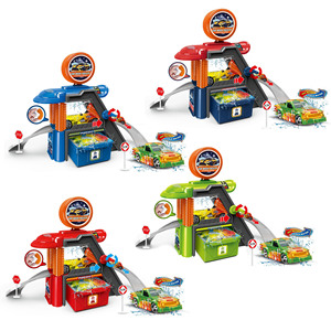 2025 jouets voitures course Parking <span class=keywords><strong>Garage</strong></span> Simulation multifonctionnel changement de couleur alliage Station lavage Parking Lot jouets piste - Product Image 1