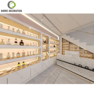 Muebles de Tienda de Cosméticos Modernos con Iluminación LED Personalizada, Estantes de Exhibición para Tiendas de Cuidado de la Piel, Vitrinas de Góndola para Perfumes y Maquillaje de Boutique - Product Image 4
