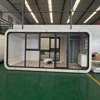 Mini-maison préfabriquée économique et populaire, type Apple Cabin, structure en acier léger, construction rapide, portable, conteneur de bureau 20 pieds 40 pieds