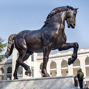 Estatua de caballo Leonardo <span class=keywords><strong>Da</strong></span> <span class=keywords><strong>Vinci</strong></span>, escultura de bronce, animal - Product Image 5