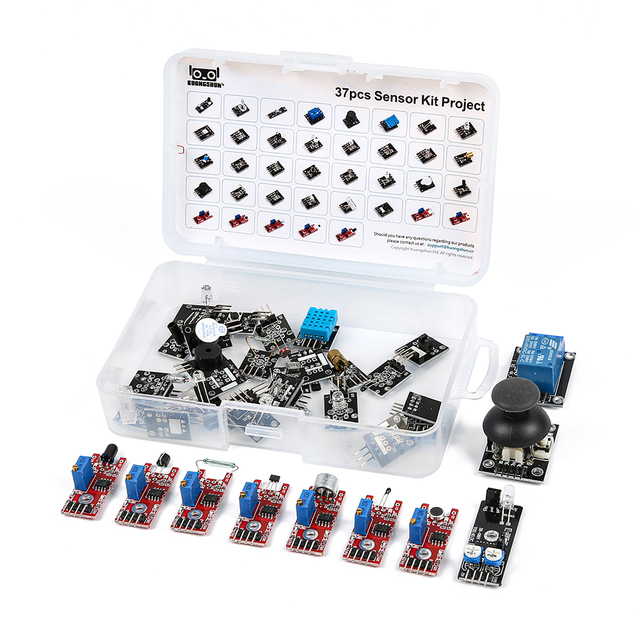 ACEBOTT Robotlinking 37 Sensor Modules Kit with Tutorial Compatible with Arduino IDE UNO R3 MEGA Nano