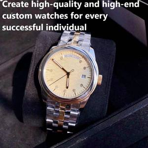 ขนาดเส้นผ่านศูนย์กลางมีให้เลือกหลายขนาด เหล็กกล้าไร้สนิม 904L คริสตัลแซฟไฟร์ นาฬิกาจักรกลแบบไหลเวียนด้านบน - Product Image 5