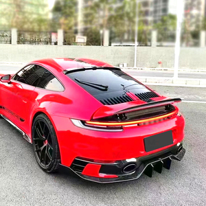 De Fibra De Carbono Amortecedor Traseiro Lip Difusor Spoiler Traseiro para Porsche 911 992 Carrera 4 S 4S Coupe 2-Door 2019UP Car Refitting - Product Image 6