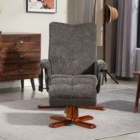 Sofá de Tela de Lino de Estilo Europeo para Sala de Estar de Lujo, Silla Reclinable en Venta