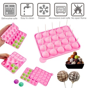 Molde de silicona para caramelos duros, chocolate y piruletas, 20 cavidades, antiadherente, reutilizable y ecológico - Product Image 4