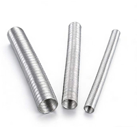 Tuyau flexible pour conduits d'air haute température en fil d'acier et feuille d'aluminium, matériau brut AL+PET, pour une vente efficace