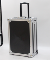 Boîtier de vol personnalisé en aluminium, nmark dj, style ATA, pour ordinateur portable coulissant