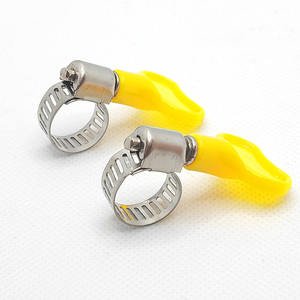 Bande passante en acier inoxydable 10-16mm en acier galvanisé Tube télescopique hydraulique Type américain collier de serrage <span class=keywords><strong>avec</strong></span> poignée - Product Image 1
