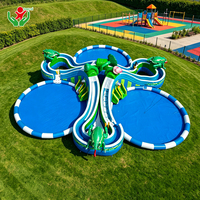 Tobogán Acuático Inflable Grande con Forma de Rana, Doble Carril, para Niños y Adultos, Parque Acuático Inflable al Aire Libre con Pared de Escalada