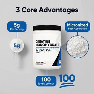 Nutrition sportive haut <span class=keywords><strong>de</strong></span> gamme, créatine monohydrate, booste l'énergie et les performances pour la <span class=keywords><strong>salle</strong></span> <span class=keywords><strong>de</strong></span> <span class=keywords><strong>sport</strong></span> et l'entraînement, haute pureté, logo et emballage personnalisés - Product Image 3