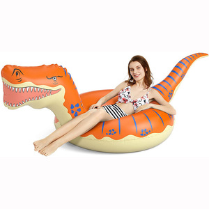 <b>Inflatable</b> Dinosaur Swimming Ring Adult Floating Pool Toy Novelty Shape Unisex Outdoor Water Play <b>Float</b> - Product Image 4