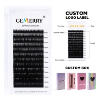 Faux Cils Classiques "Keep Curl" Volume 0.07 de Gemerry, Fabrication Artisanale, Étiquette Privée, Extension de Cils Individuelle