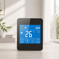 Thermostat WIFI numérique AC860F 3 vitesses pour ventilo-convecteur carré 2/4 tuyaux, 220V, ignifuge PC+ABS, pour Villa, Appartement, Hôtel