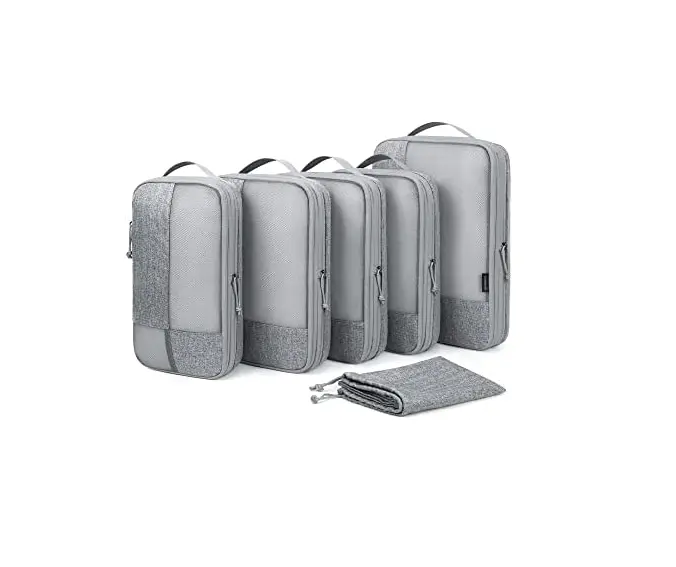 여행 주최자 가방 세트 여행 가방 용 압축 포장 큐브 6 세트 여행 포장 큐브