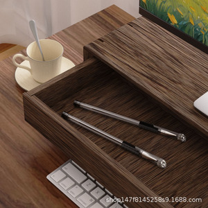 Solid Wood Monitor Riser Stand Desktop Shelf For <b>Computer</b> Office Use Durable Paulownia Wood Base - Product Image 4