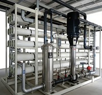 Système de traitement d'eau par osmose inverse (RO) entièrement automatique 60000L/H avec réservoir sous pression, pompe à moteur et roulement – Garantie 1 an pour usage domestique