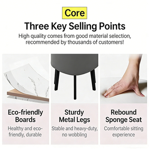 Set <span class=keywords><strong>Tavolo</strong></span> e Sedie in Legno per Caffetteria, Set da Pranzo Quadrato a 4 Posti con Cuscini, Arredamento Personalizzabile per Ristoranti - Product Image 6