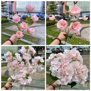 <span class=keywords><strong>Fleurs</strong></span> artificielles longues et élégantes faites à la main pour Hydrangeas et Roses – Idéales pour Mariage, Saint-Valentin, Fête <span class=keywords><strong>des</strong></span> Mères, Remise de Diplôme - Product Image 3