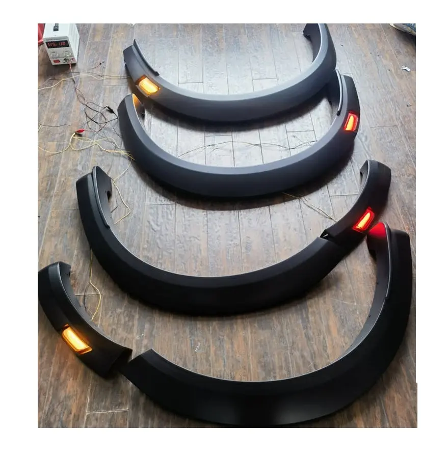 PICKUP 4X4 ACESSÓRIOS EXTERIOR FENDER FLARE RODA ARCH FIT PARA FORD RANGER T9 2022 2023 COM LUZ LED