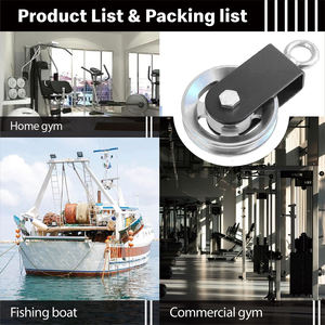 Accessori per attrezzature da Fitness cuscinetti silenziosi ad alta tiratura a cavalletto in metallo grandi ruote per uccelli in alluminio filo di acciaio puleggia - Product Image 4