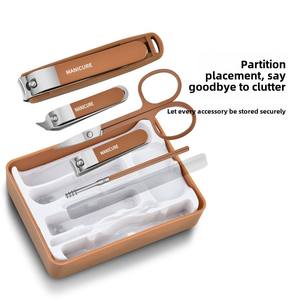 Juego de 6 Cortaúñas de Acero Inoxidable Anti-Salpicaduras para Cutículas, Cortador Inclinado para Pedicura Completa en Casa, Ecológico, para Adultos, en Caja - Product Image 4