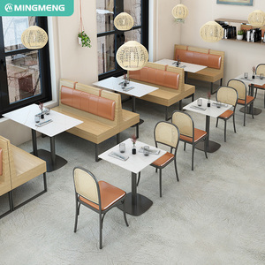 <span class=keywords><strong>Table</strong></span> de meubles de restaurant d'hôtel de café de <span class=keywords><strong>club</strong></span> de conception moderne populaire et ensemble de cabine de sofa - Product Image 3
