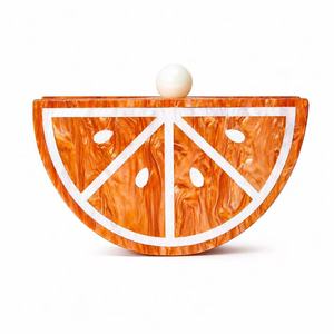 Stylish Acrylic Watermelon Orange Shaped <b>clutch</b> bag Women's Fashion Acrylic <b>Clutch</b> Bag for <b>Weddings</b> fashionable <b>wedding</b> bag - Product Image 1