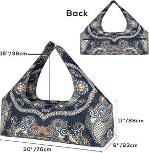 Échantillon gratuit Sac de sport et de yoga pour femme, grande capacité, personnalisable, en polyester imperméable, avec séparation sec/humide, respectueux de l'environnement - Product Image 2