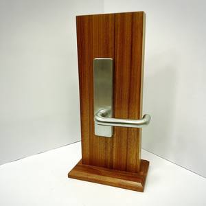 Juego de Manijas para Puerta Convencional, Acabado Plateado, Manija Tubular para Puerta Interior de Madera Tradicional con Cerradura de Embutir - Product Image 6