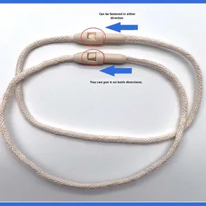 ป้ายห้อยเชือกผ้าฝ้ายหนาขนาดใหญ่ ผลิตจากโรงงานหางโจว ขายส่งเสื้อผ้า ป้ายเจาะรูด้วยมือสำหรับรองเท้าและเสื้อผ้า - Product Image 4